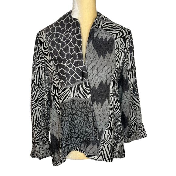 ANU Art to Wear Wool Jacket Top Blouse One Button Size Small - Picture 1 of 9